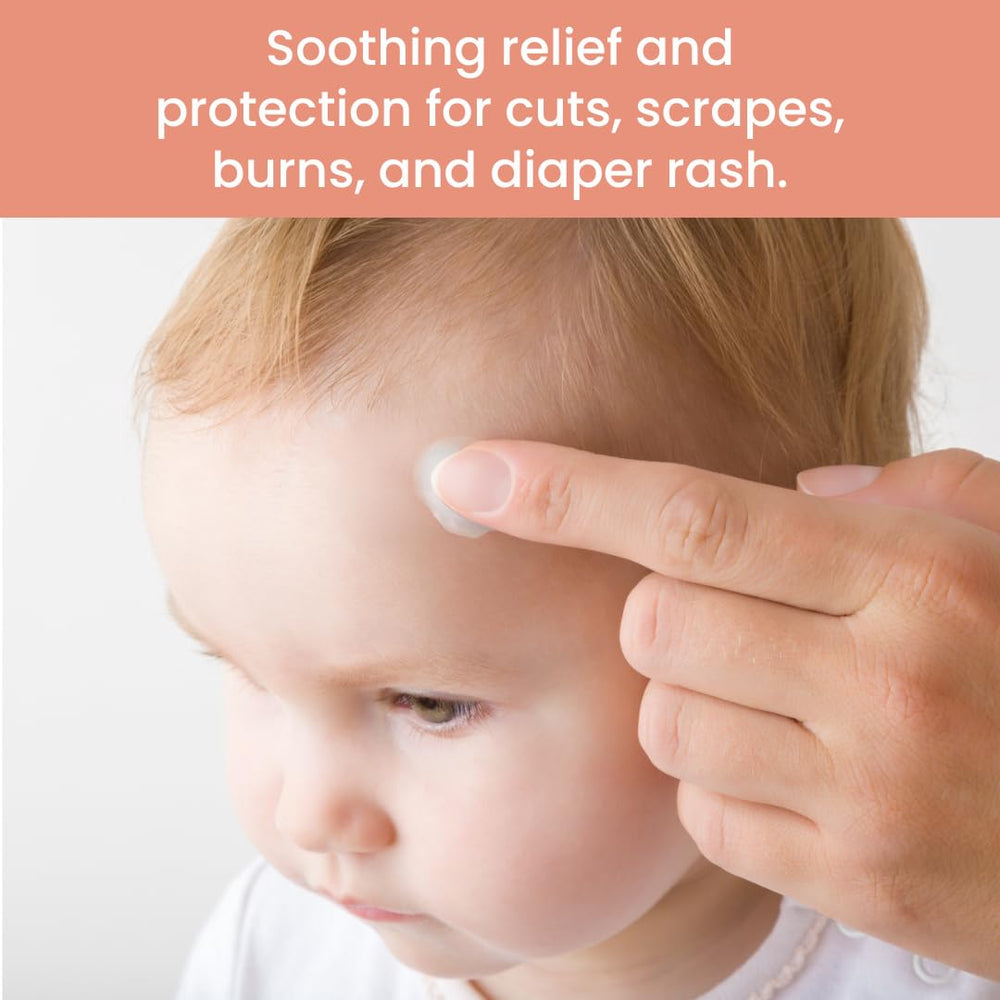 TrueLipids Boo-Boo & Bum Balm provides a protective barrier against diaper rash and chafing
