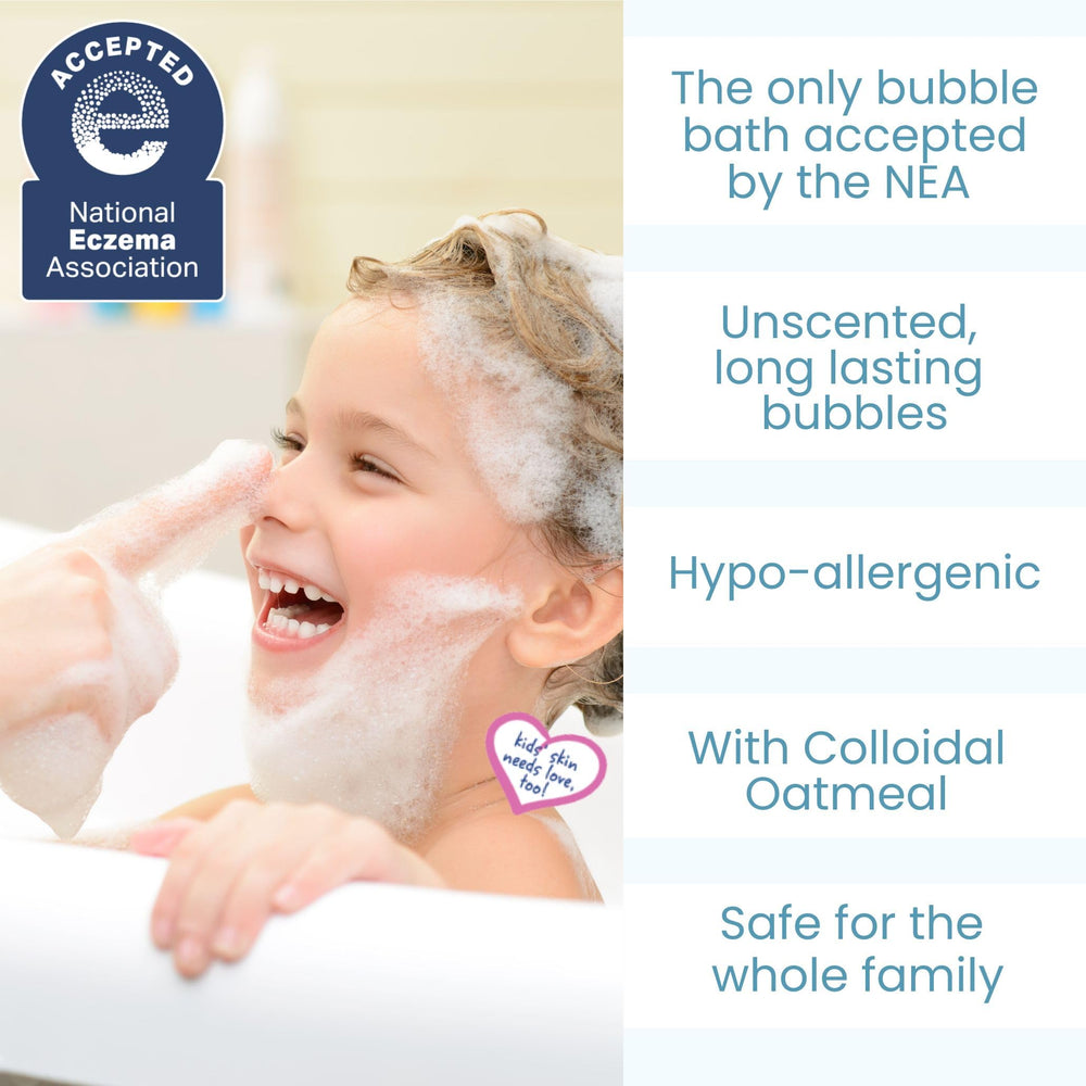 TruKid Bubble Podz tear-free design keeps eyes safe during bathtime.