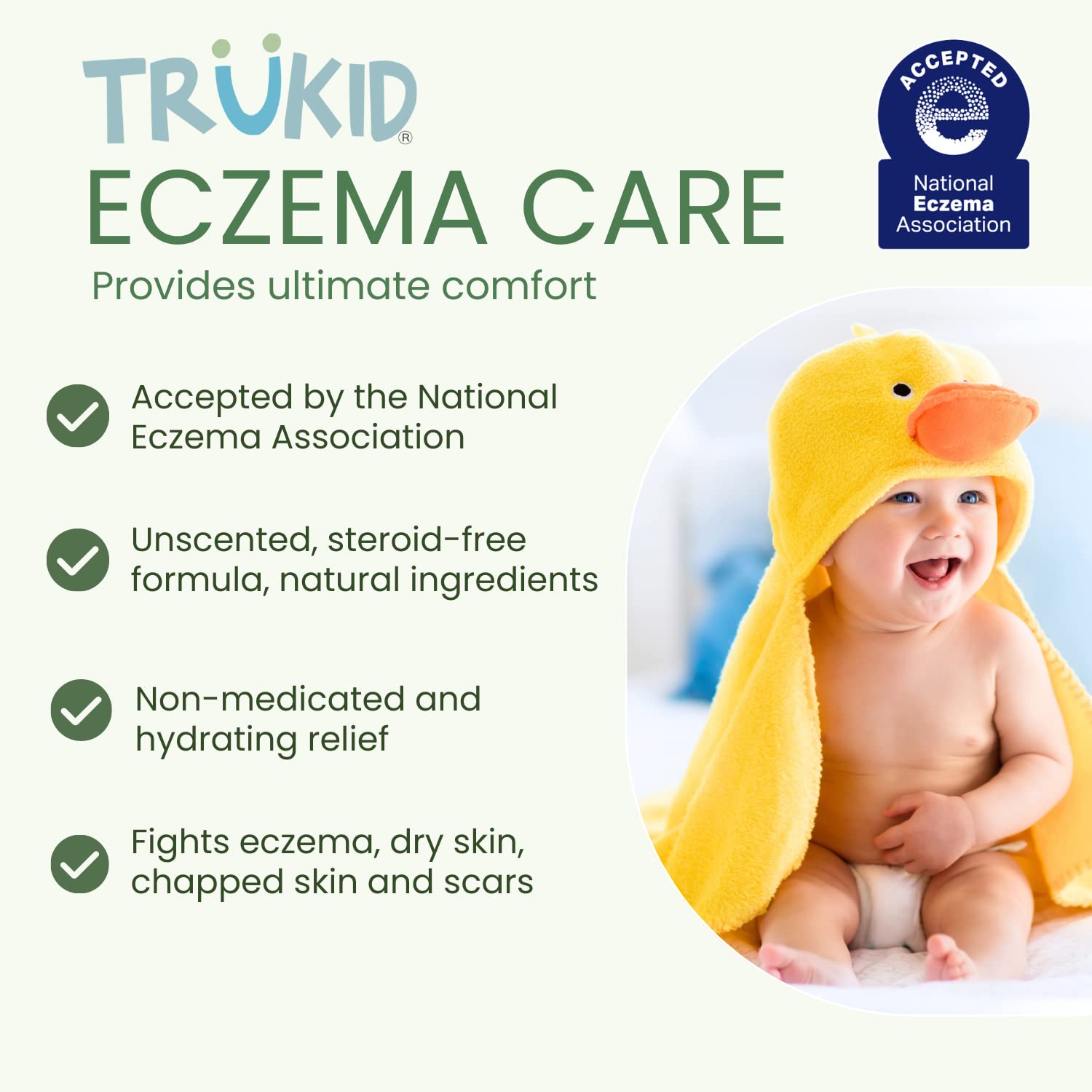 TruKid Kids Body Wash USA-made label highlights eco-friendly, recyclable packaging.