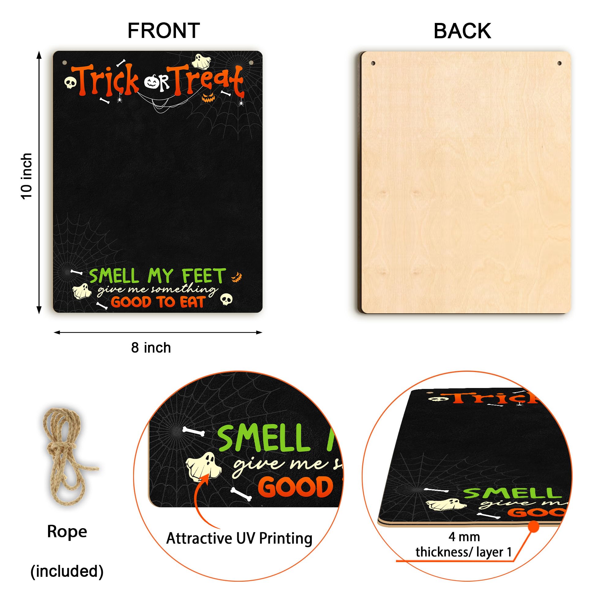 TRUMPETIC baby-footprint-impression-trick-or-treat-quote Halloween memory