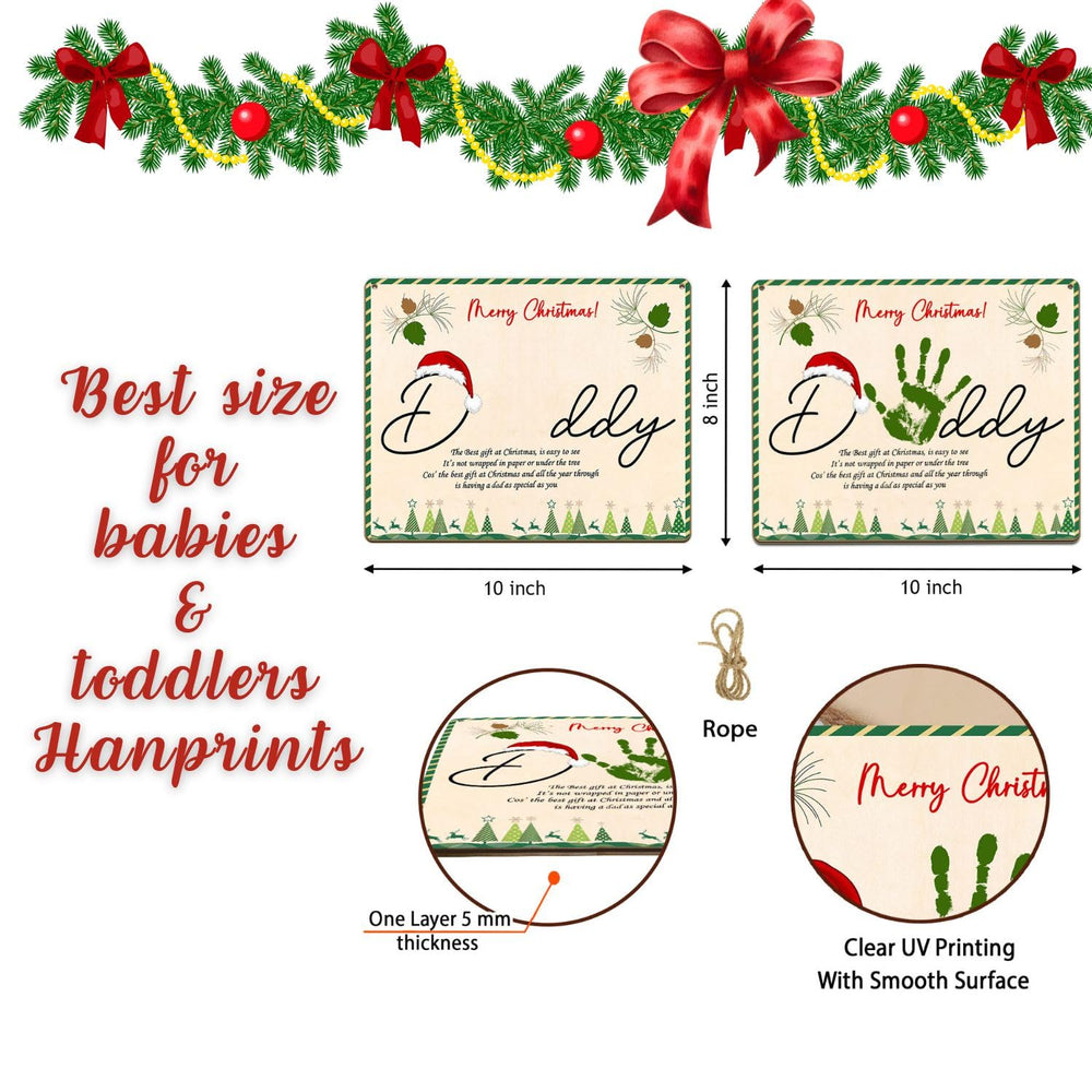 TRUMPETIC festive handprint sign—adds holiday decor and warmth to walls or tree.