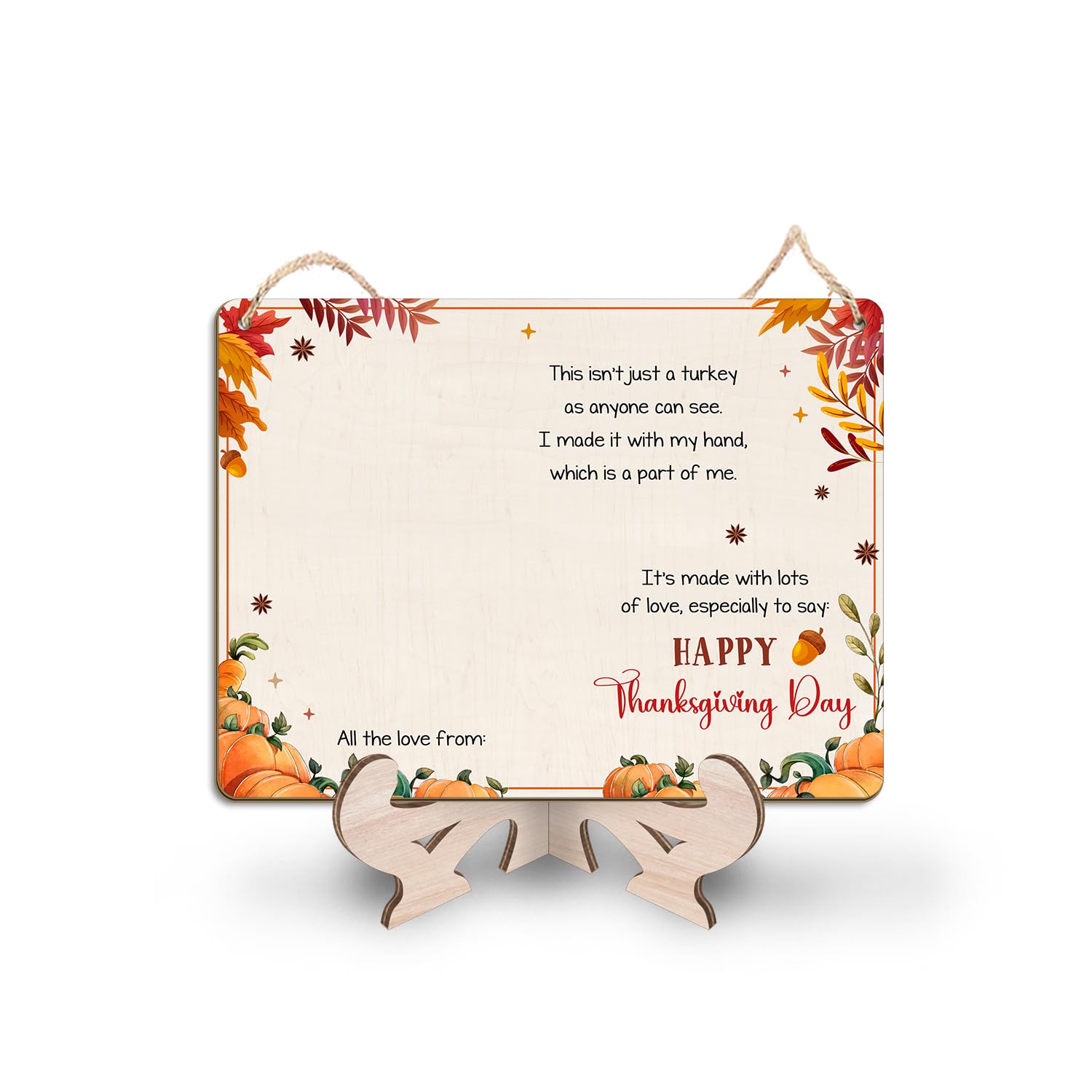 TRUMPETIC craft activity sign supports family bonding through handprint art.