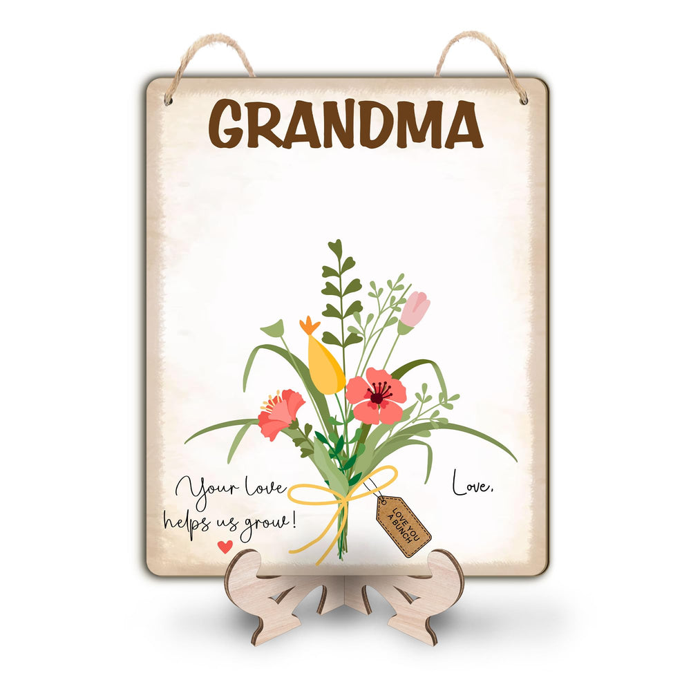 TRUMPETIC family decor item for home and school, celebrates growth and love