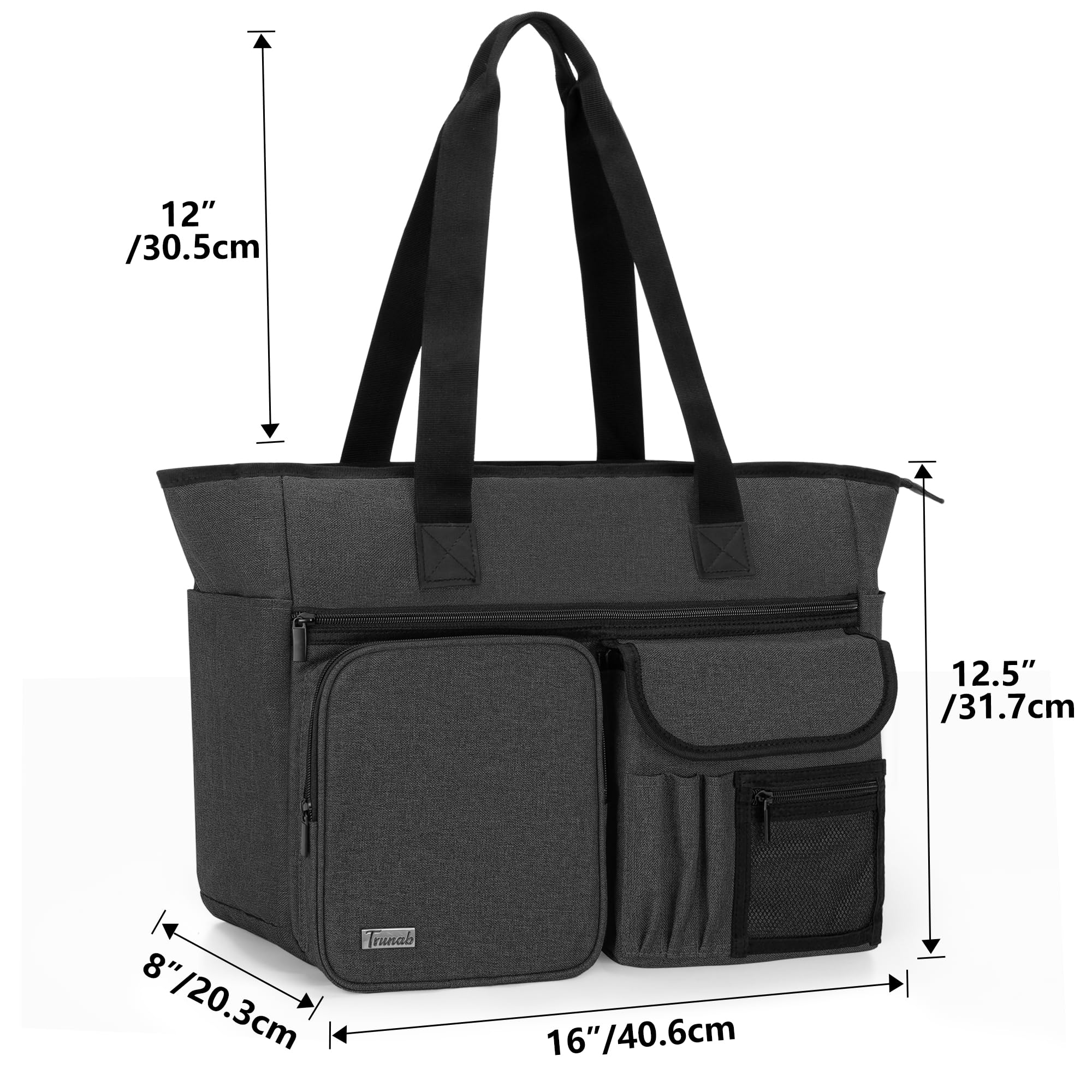 Trunab Nurse Tote Bag stitching detail highlights durable nylon construction.