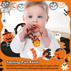Trunahcao Baby Teether ring: simple design fits small hands for easy gripping and chewing
