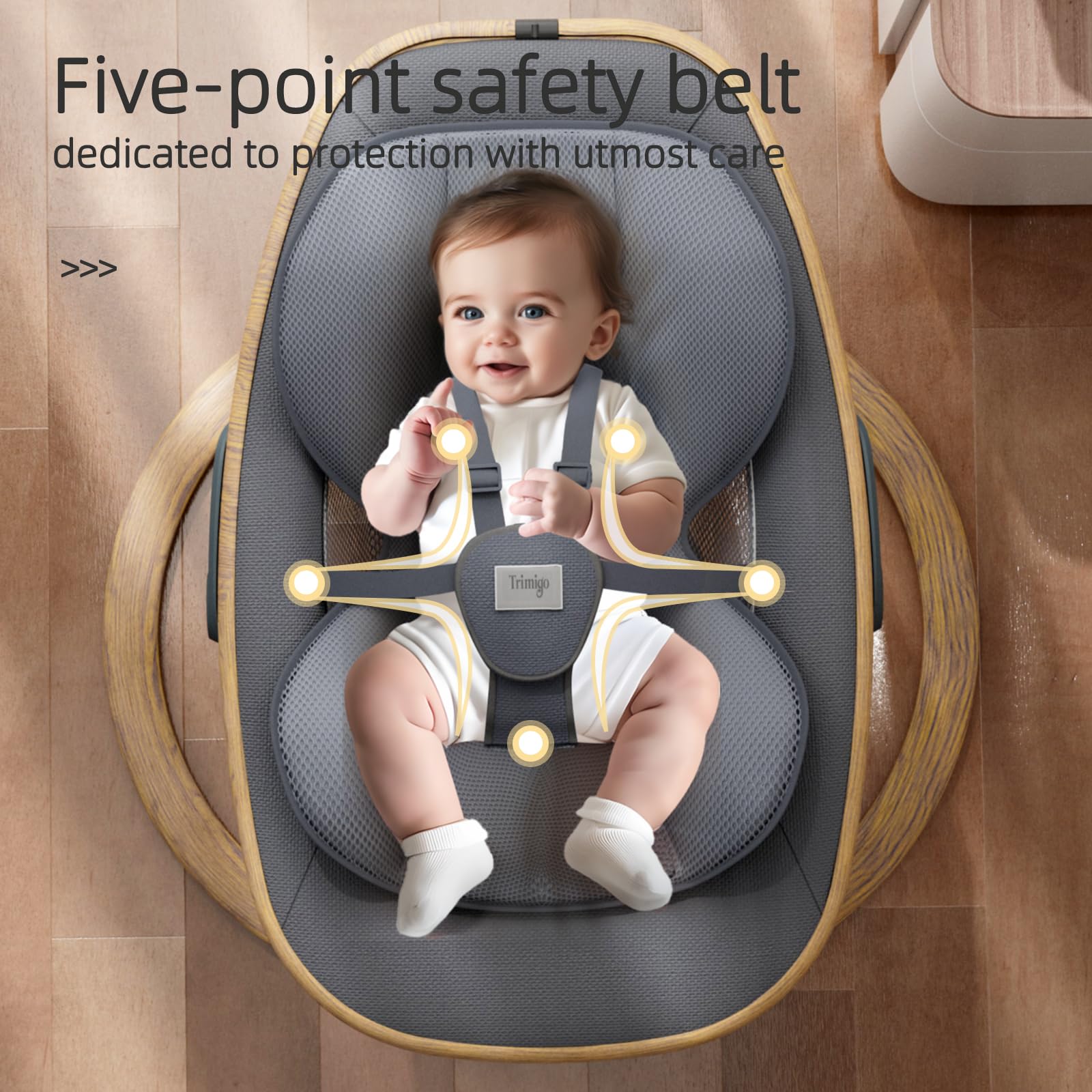 Trunellgea Trimigo delivers eight melodies to calm and entertain babies