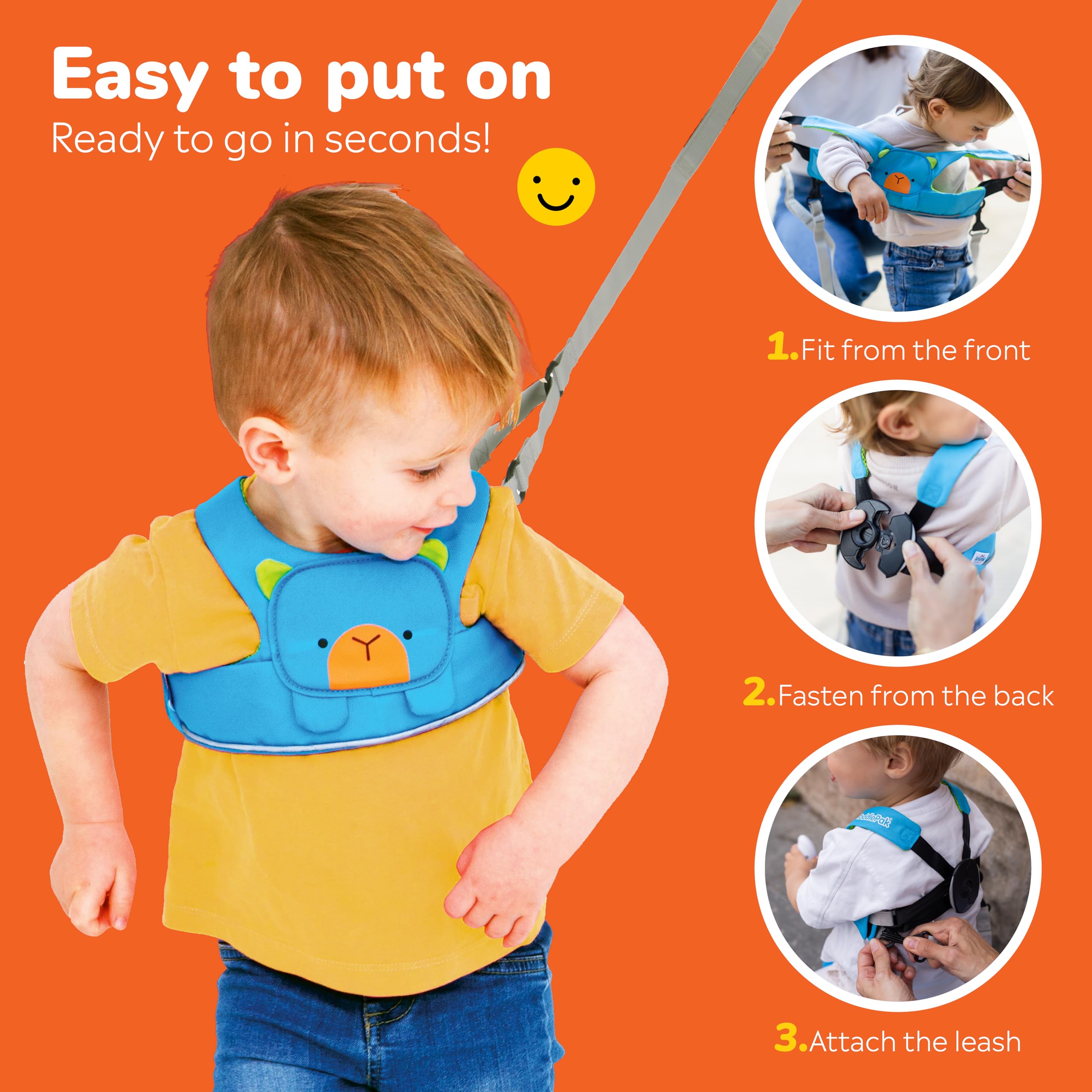 Trunki breathable mesh backing adds comfort for all-day wear.