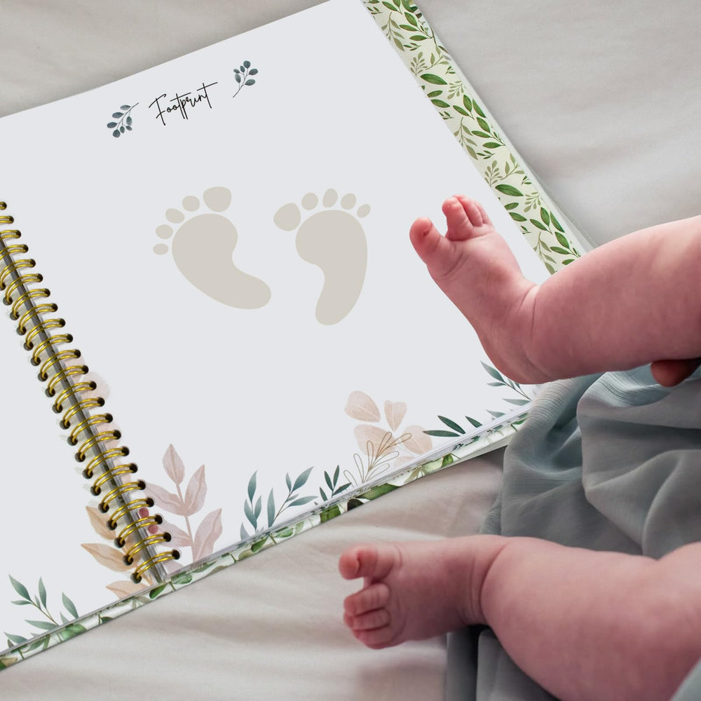 Trustnice baby memory book 118 guided pages simplify recording important moments.