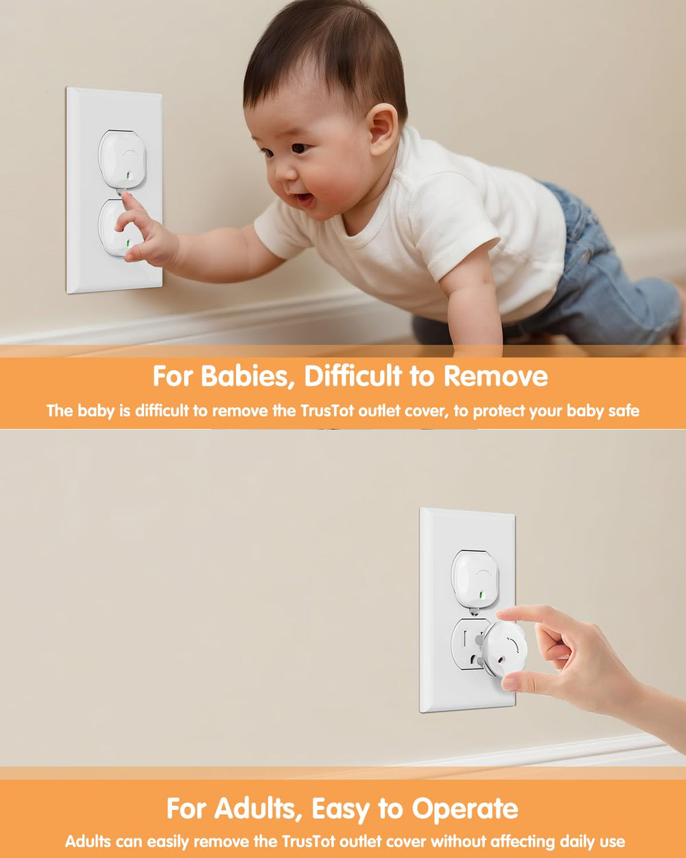 TrusTot durable ABS construction resists daily wear and tear.