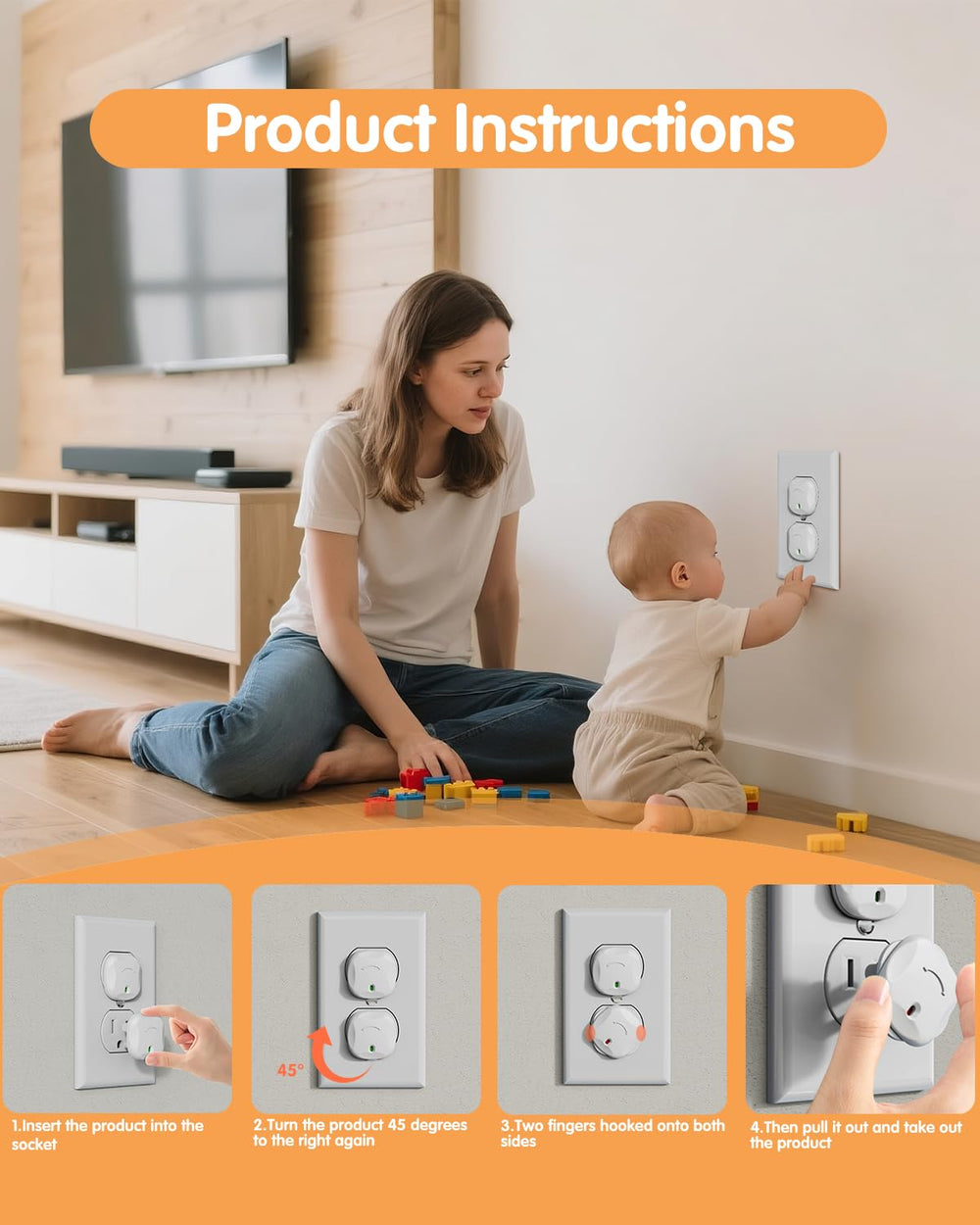 TrusTot 3-prong US compatibility fits most outlets.