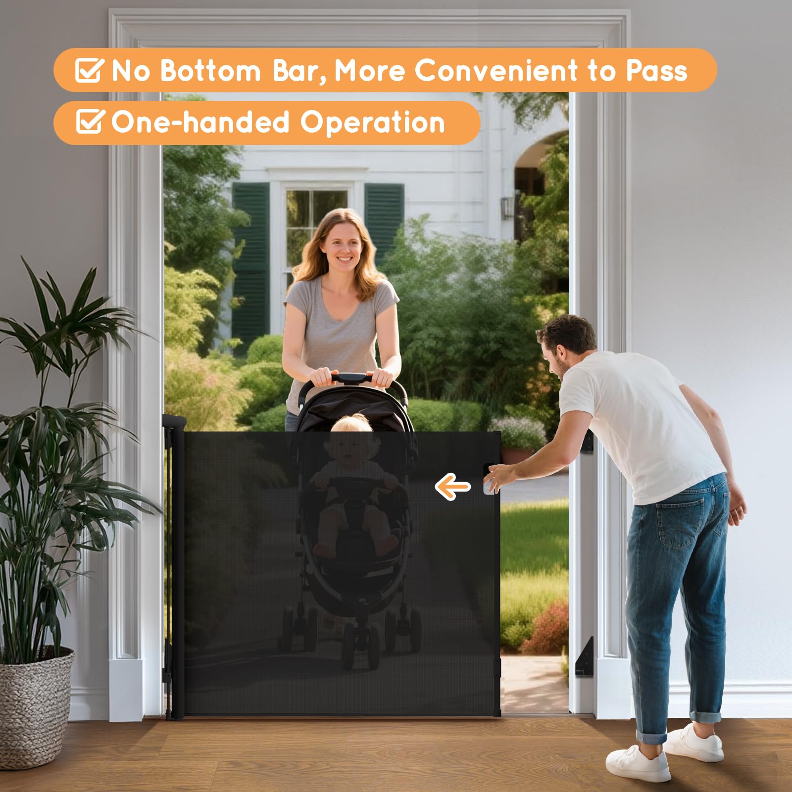 TrusTot premium dark-black finish complements modern home interiors.