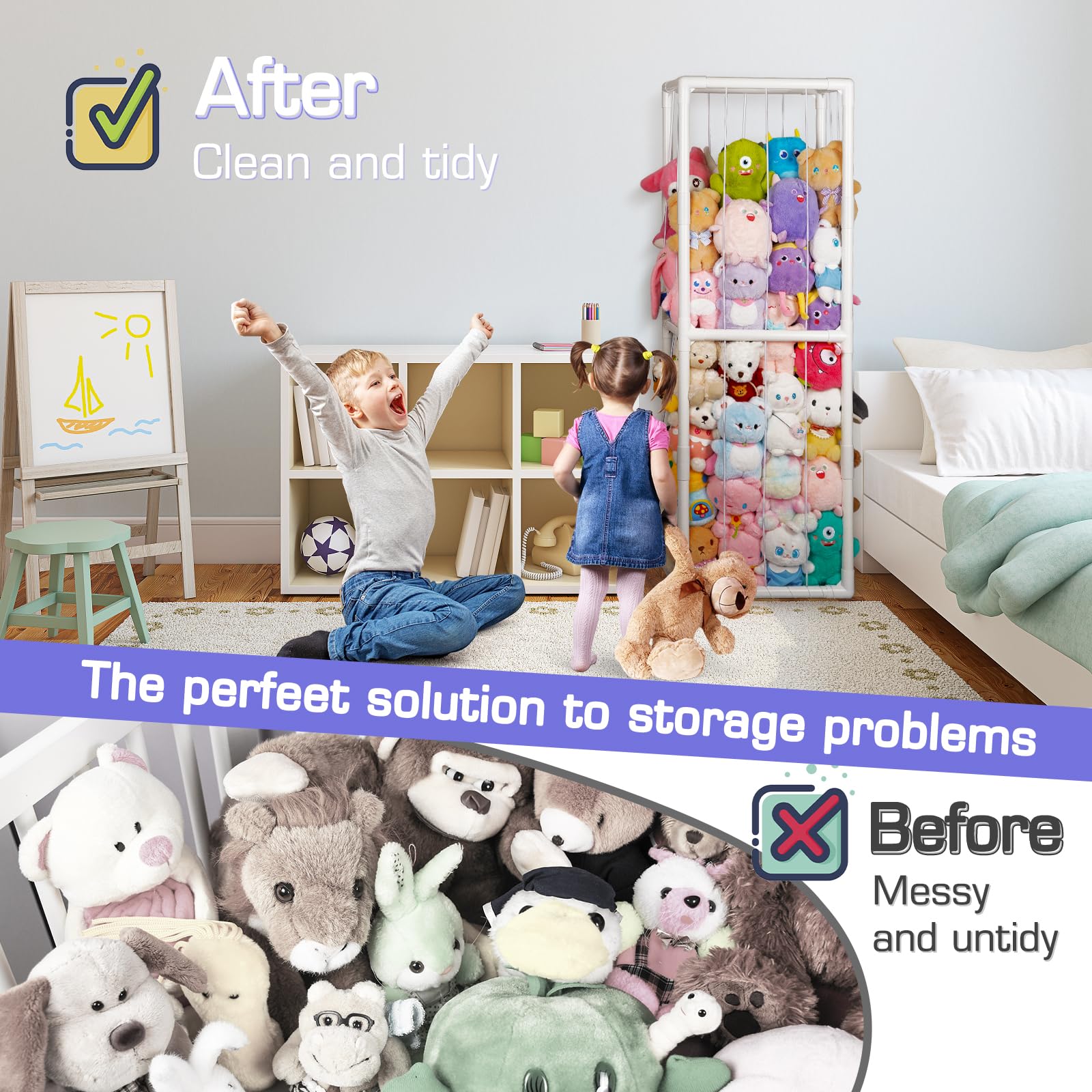 Trycooling playroom display ideal for nursery organization and decorative storage