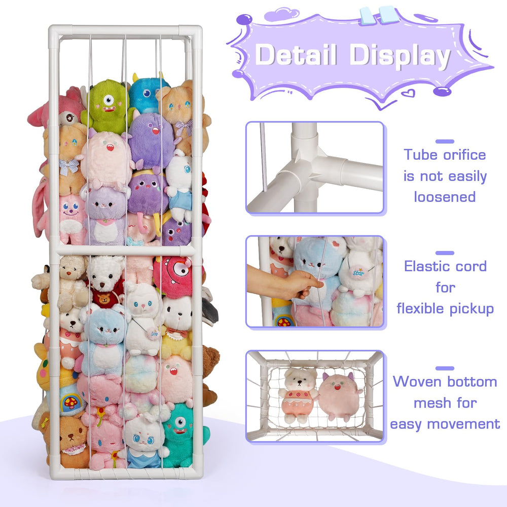Trycooling space-saving vertical PVC frame keeps rooms neat and organized