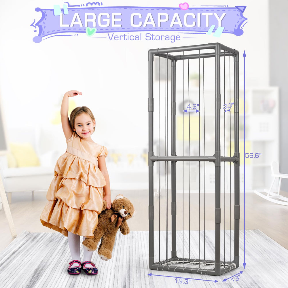Trycooling Stuffed Animal Storage Zoo elastic band detail highlights durable construction.