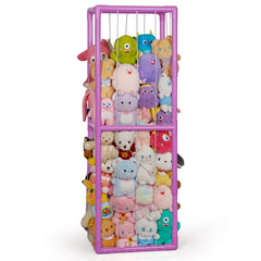 Trycooling stuffed animal zoo storage shows large capacity for clutter-free playroom organization