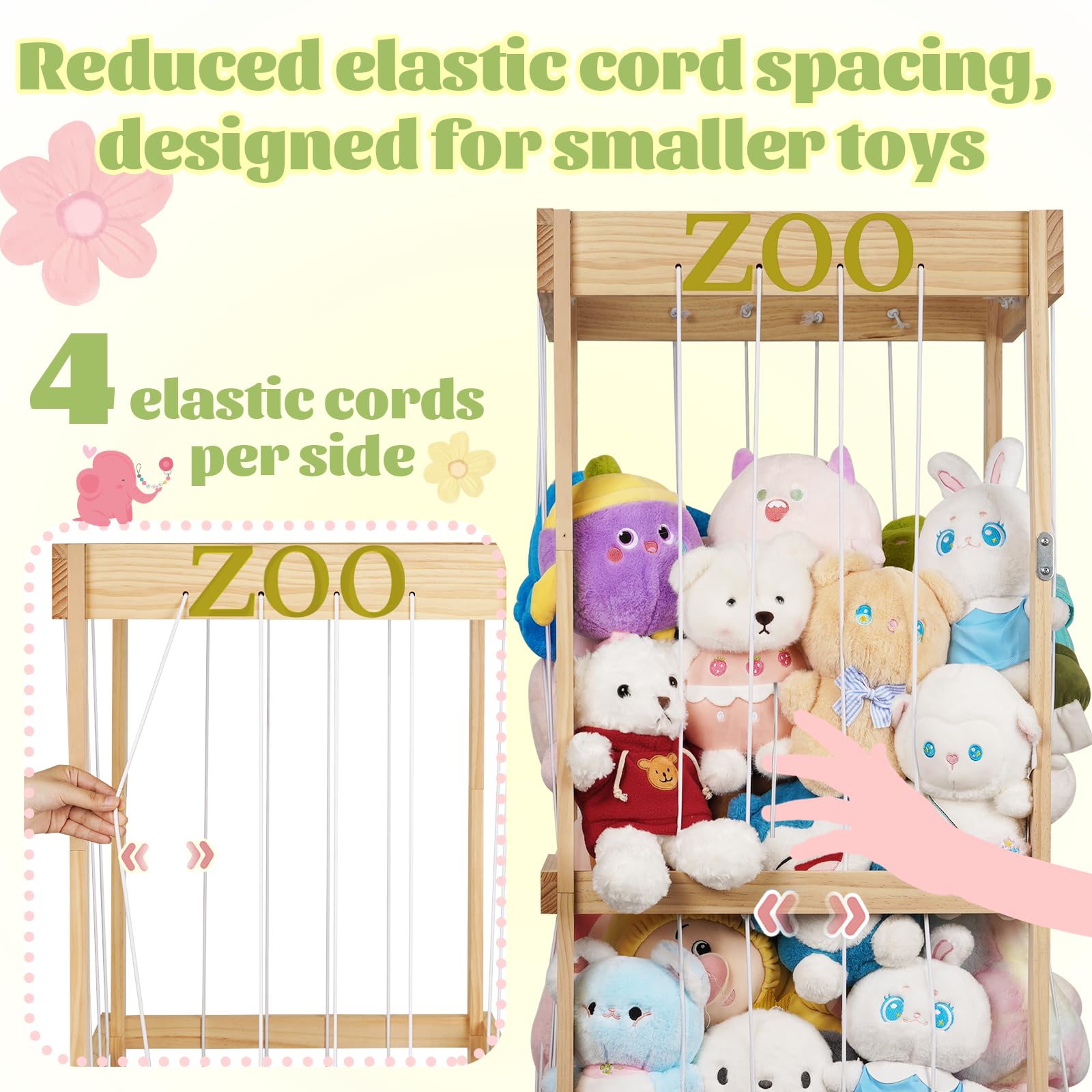 Trycooling stuffed animal zoo wood assembly: easy setup with labeled boards
