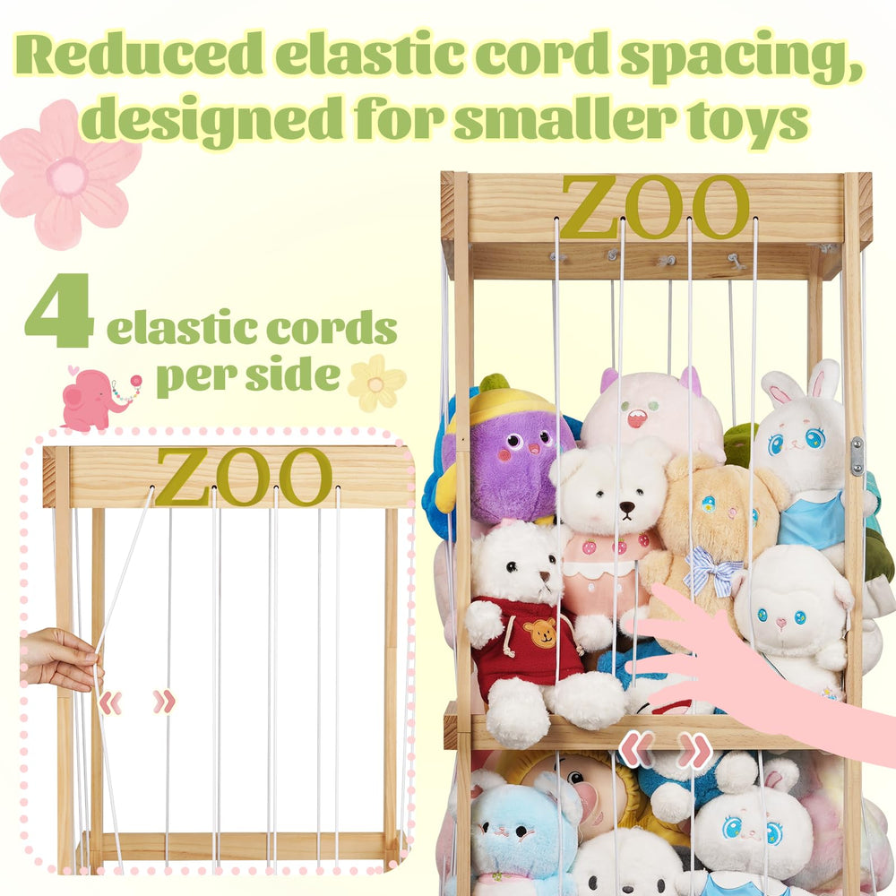 Trycooling stuffed animal zoo wood assembly: easy setup with labeled boards