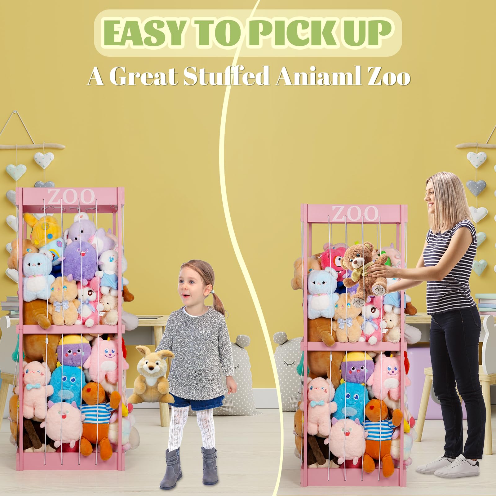 Trycooling zoo-pattern elastic band closeup emphasizes adaptable plush sizes