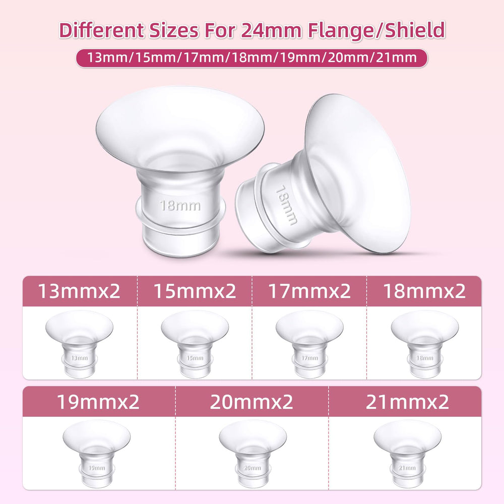 Trymall silicone flange inserts BPA-free and easy to clean