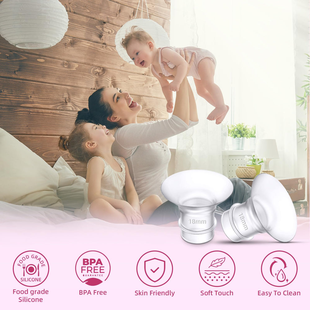 Trymall easy-clean silicone design simplifies care between pumping sessions.
