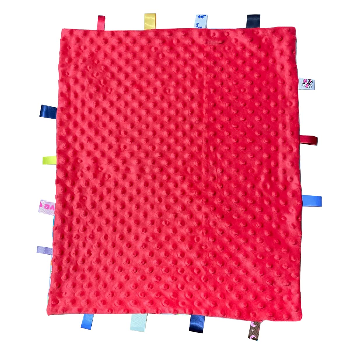 TRYTUTRY Soft red dinosaur blanket used for nap-time cuddling and comfort
