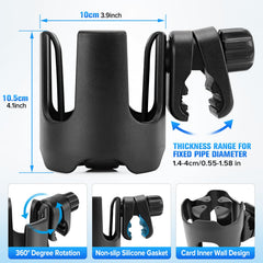 TSAKBAM 360-degree rotation feature lets you angle drinks during rides