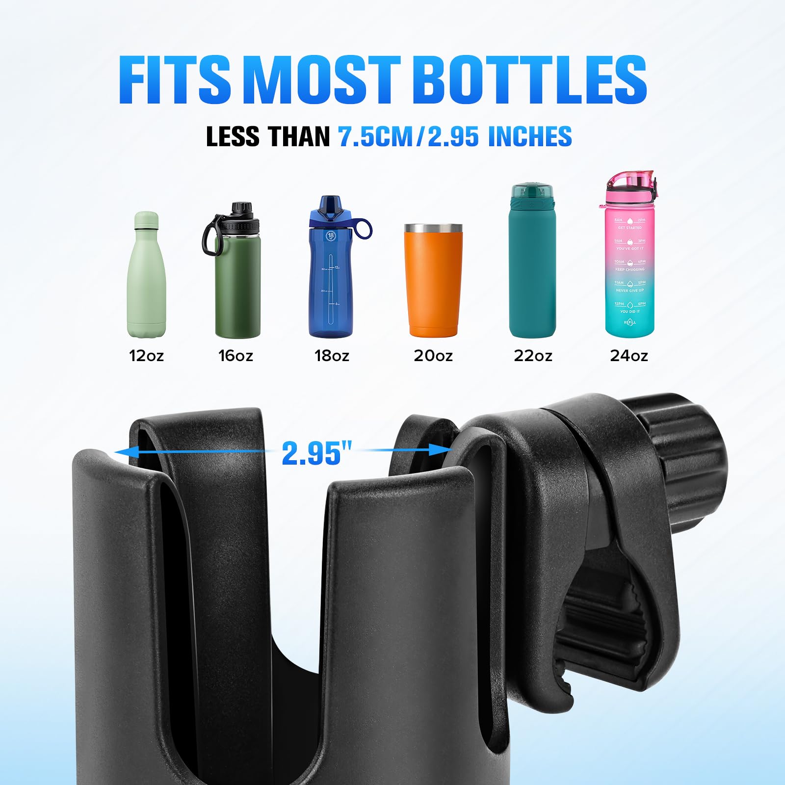 TSAKBAM wide-bottle compatibility fits baby, water, and coffee bottles
