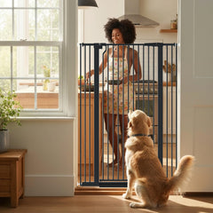 TSAYAWA cat gate 51.18-inch tall protects stairs and doorways for pets