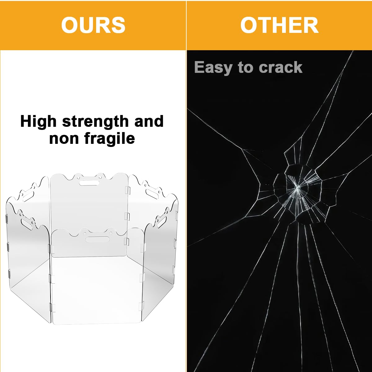 TSAYAWA Clear Acrylic Pet Gate anti-escape design supports safe exploration.