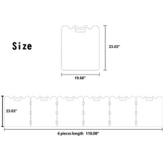 TSAYAWA Clear Acrylic Pet Gate folded flat for compact storage when not in use.