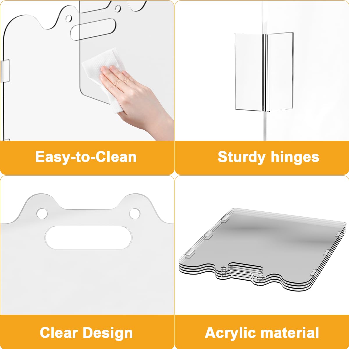 TSAYAWA Clear Acrylic Pet Gate suitable for indoor and outdoor use for versatile safety during play.