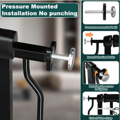 TSAYAWA pressure-mount-installation keeps walls safe while securing the gate.