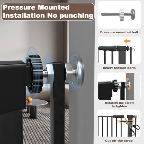 TSAYAWA pressure-mounted installation easy set up without tools