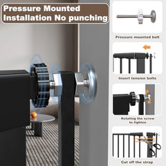 TSAYAWA pressure-mounted installation easy set up without tools