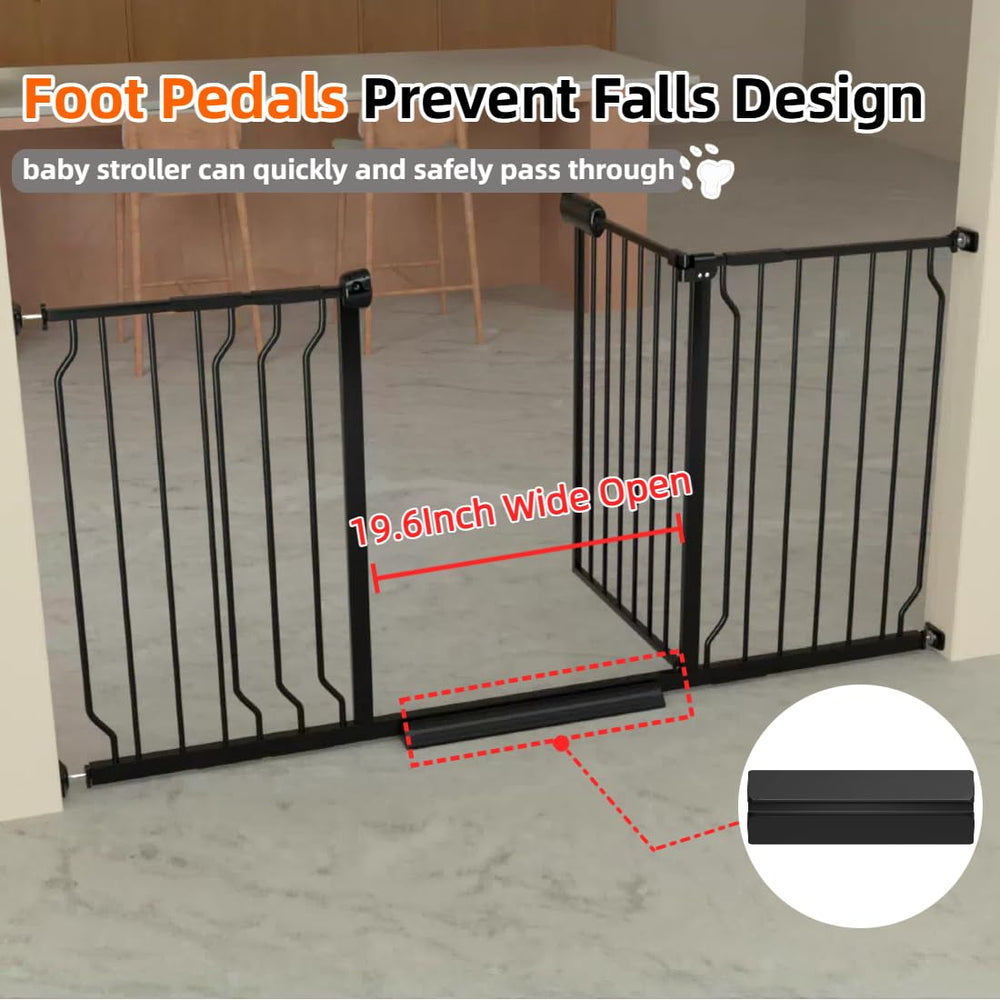 TSAYAWA top-stairs-hardware-mount option adds stair-side stability.