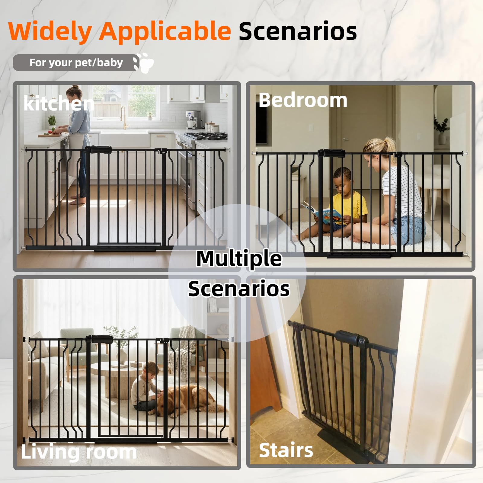 TSAYAWA two-way-swing-gate allows access from either direction.
