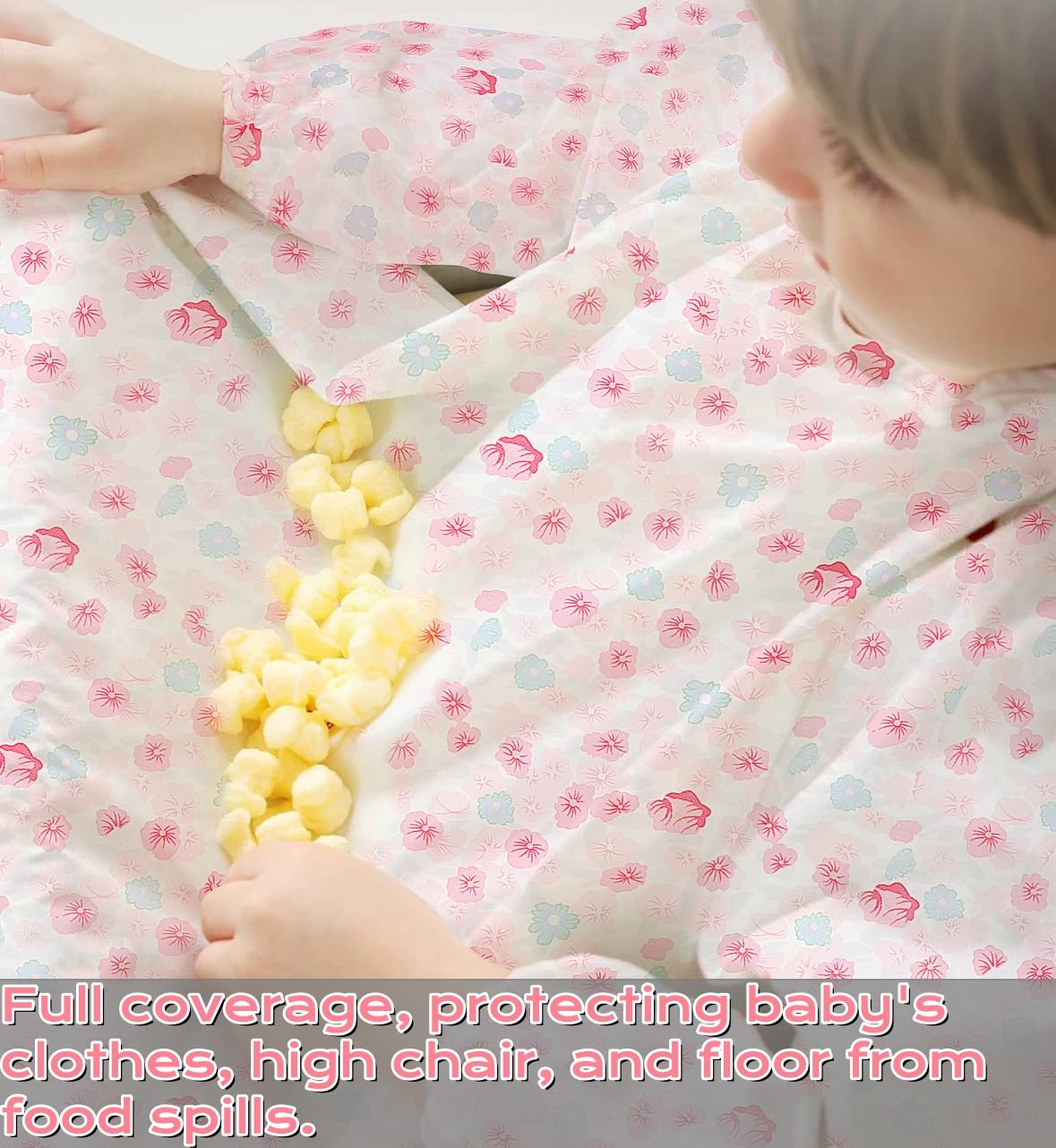 TSD Bib waterproof surface and interior keep outfits clean at every sip.