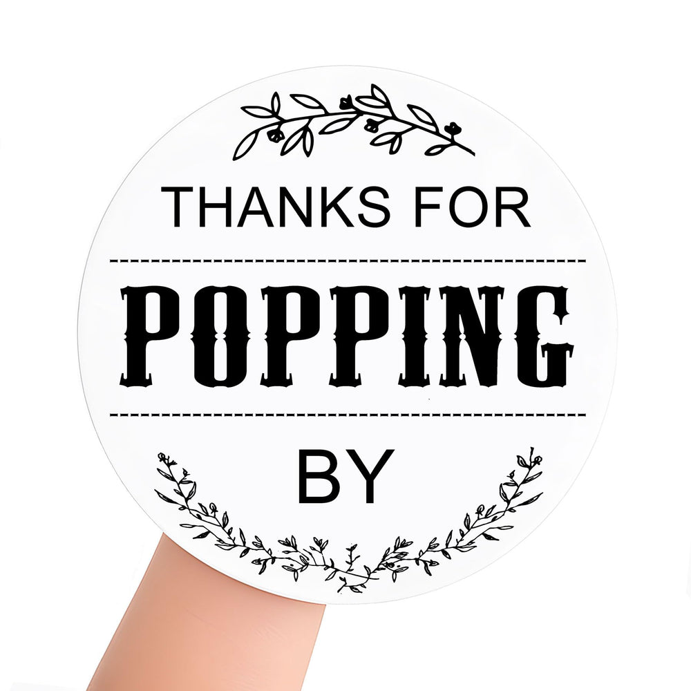 TSDTUO Ready to Pop stickers front view showing vibrant print for baby shower favors