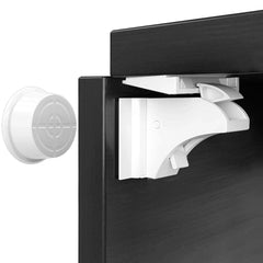Tseidigs magnetic cabinet locks package shows a complete baby-proofing kit for safer cabinets.