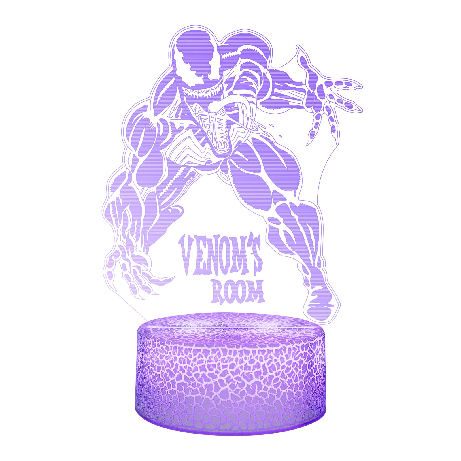 TSKVT Venom night light base provides a gentle glow for bedtime routines.