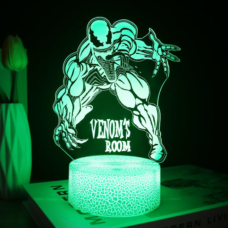 TSKVT Venom night light remote control enables 16 colors for personalized mood lighting.
