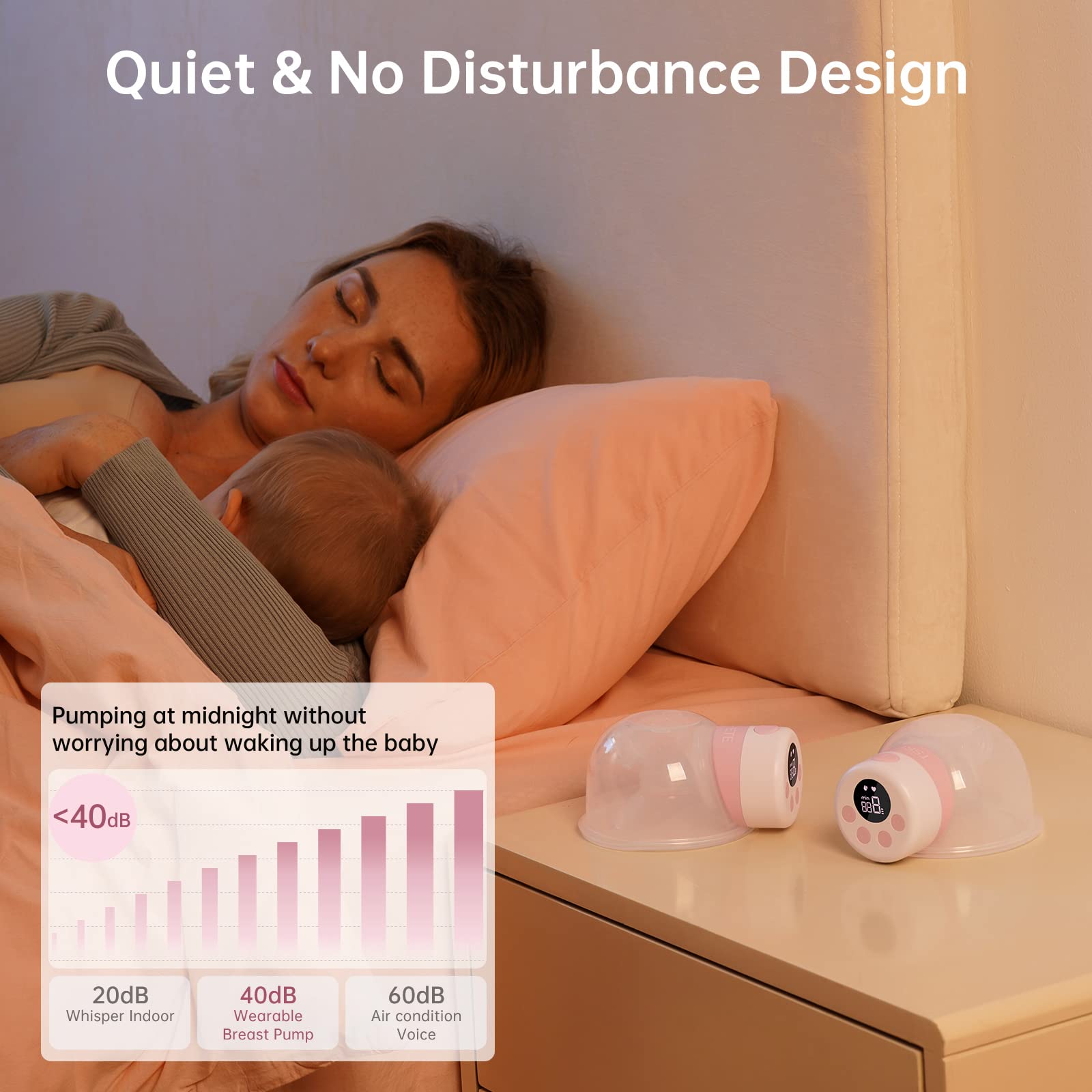 TSRETE nine-level suction control image emphasizes customizable comfort levels.