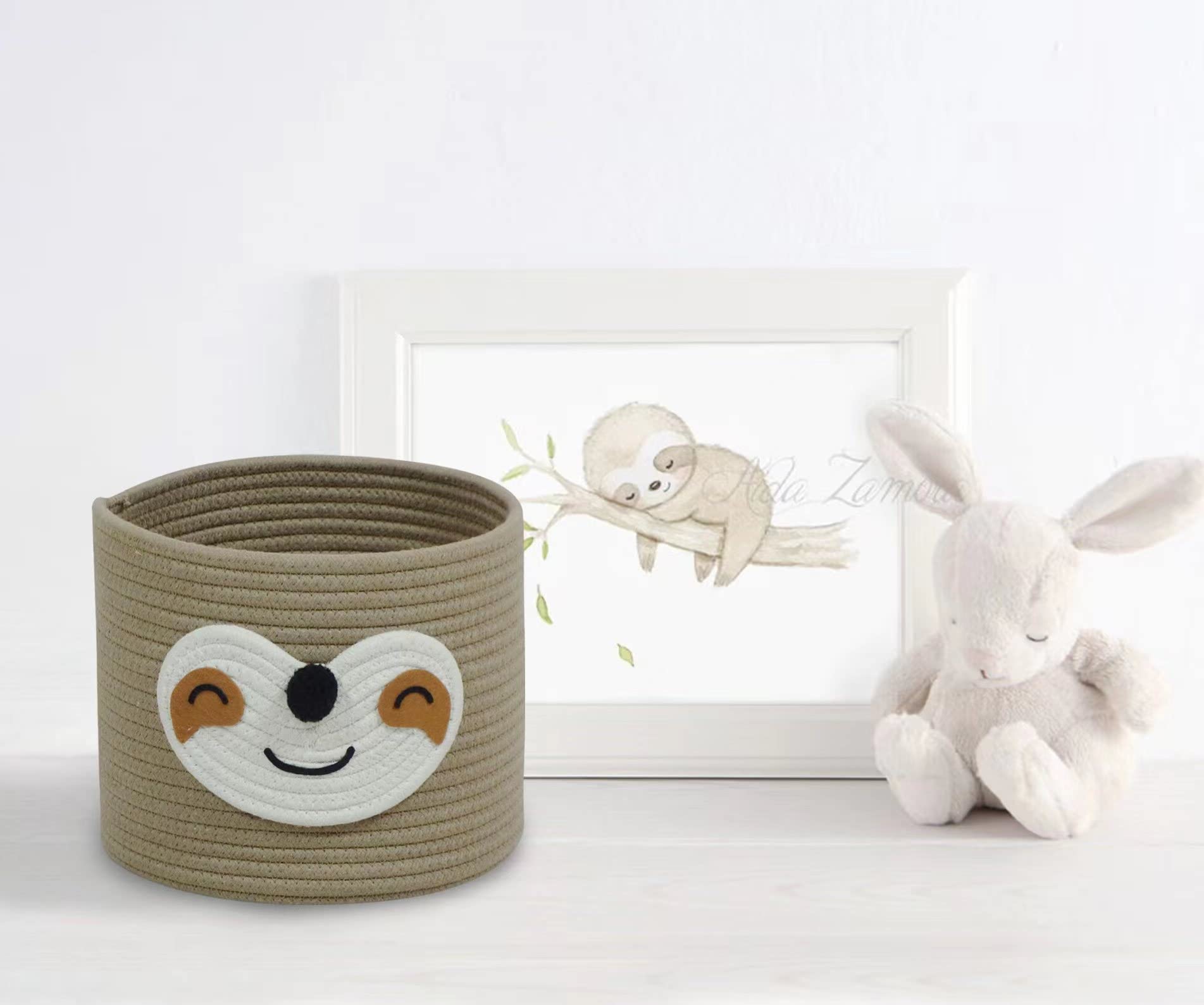 T&T Homewares small sloth baskets for pet toy storage keep toys within reach and tidy.