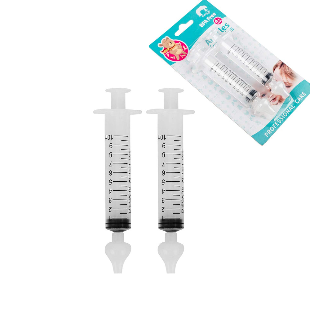 T-Tex Srl syringe nasal irrigator packaging shows a ready-to-use nasal hygiene tool for families.