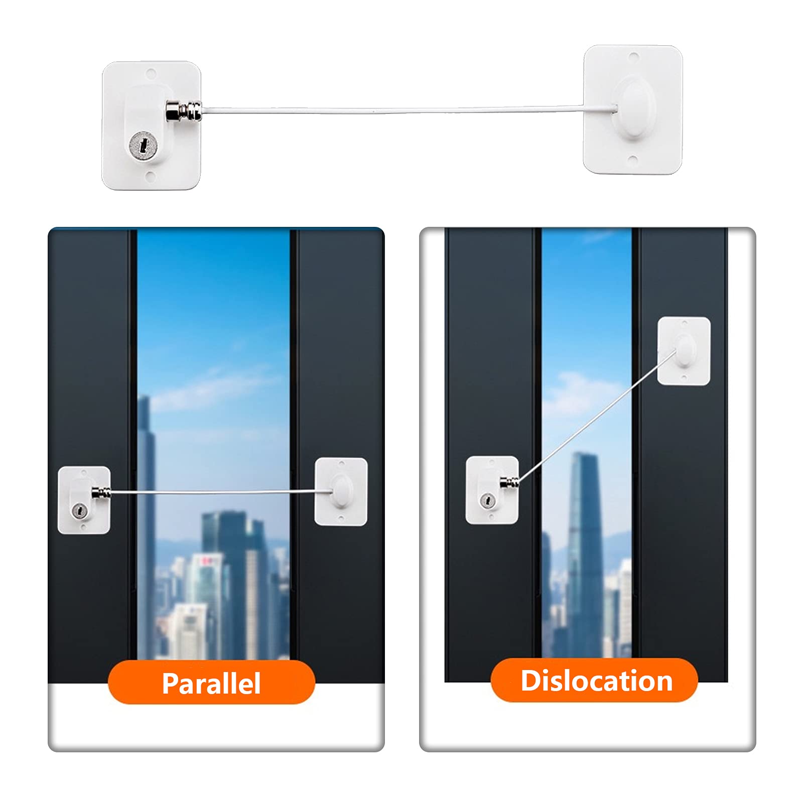 Ttdesefu white finish fits cabinets, drawers, and refrigerators with safe access.