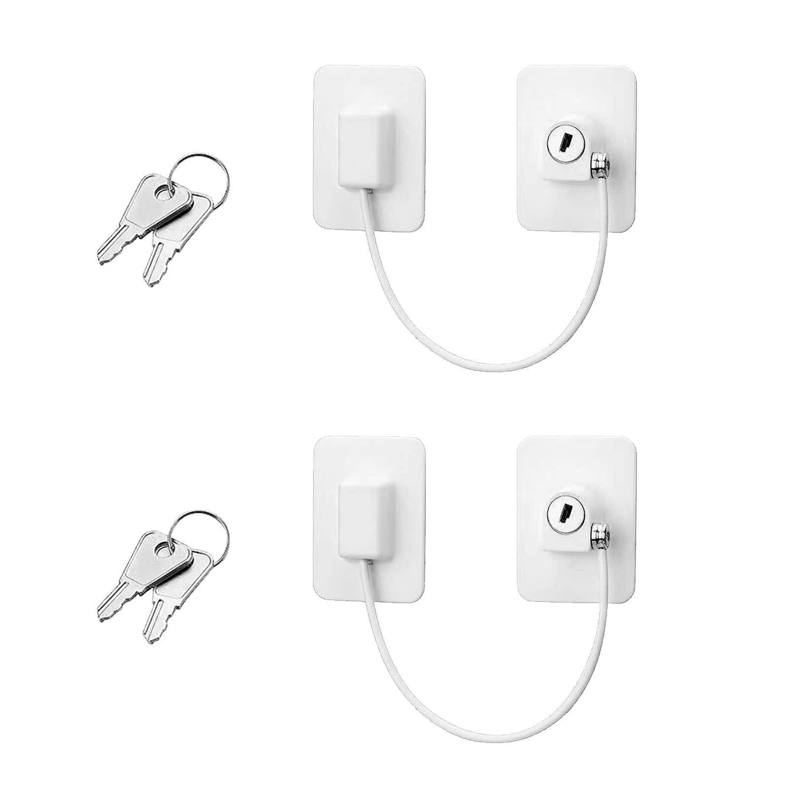 Ttdesefu window lock 2pc adhesive white setup for safer windows and quick installation.