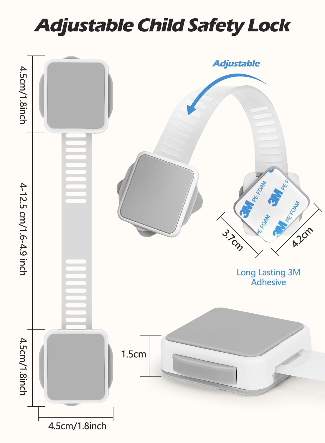 TTMALL adhesive-backed design offers tool-free installation and easy removal.