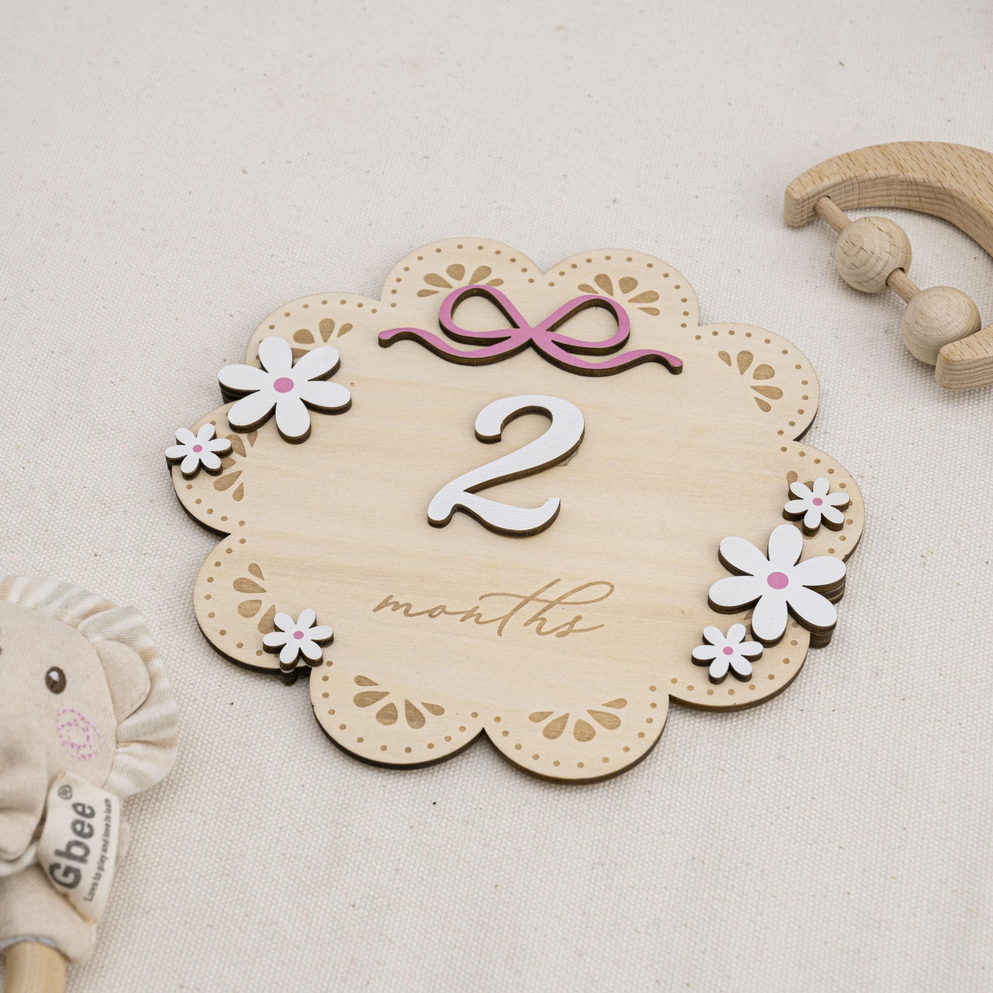 TTMerriwood cloud-shaped milestone board as a timeless nursery keepsake