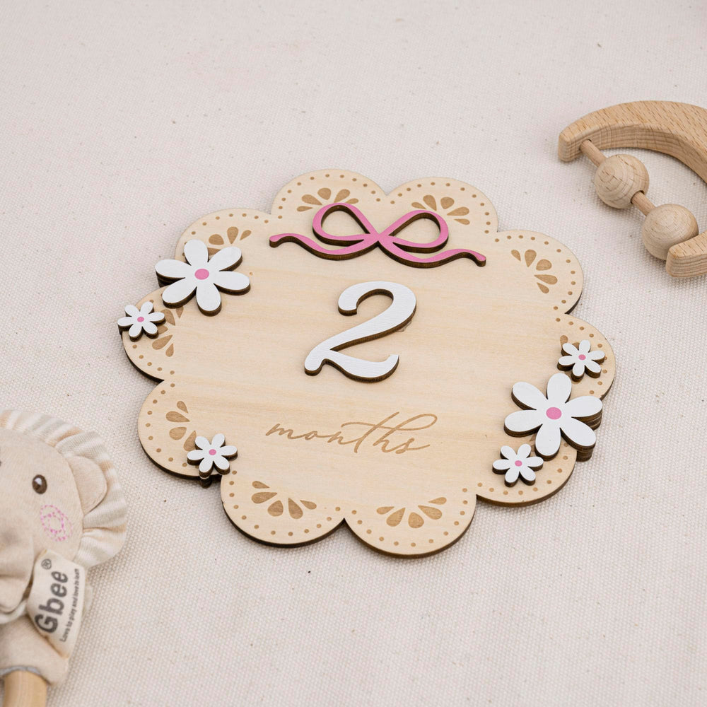 TTMerriwood cloud-shaped milestone board as a timeless nursery keepsake