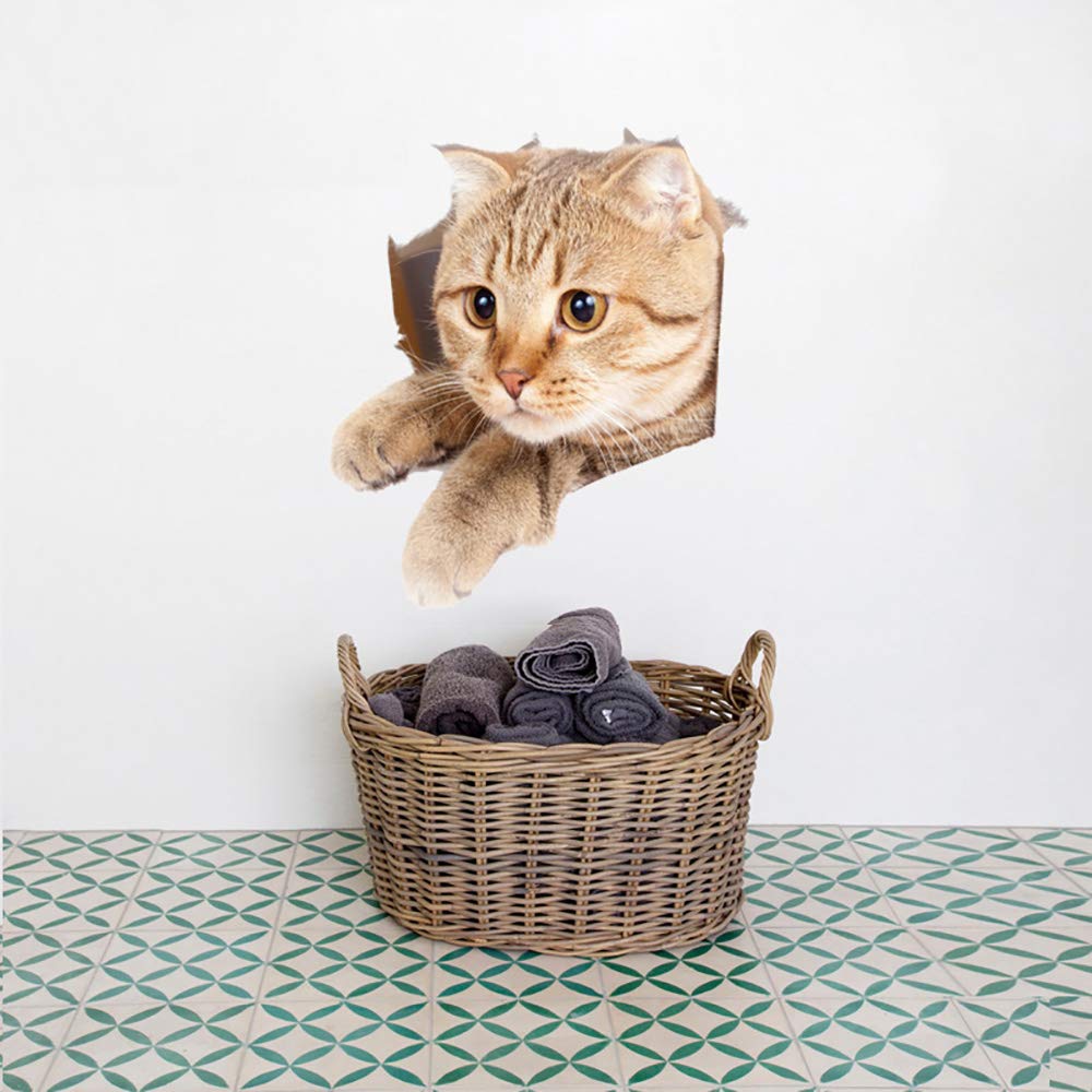TTSAM removable cat stickers for painted walls with easy peel application